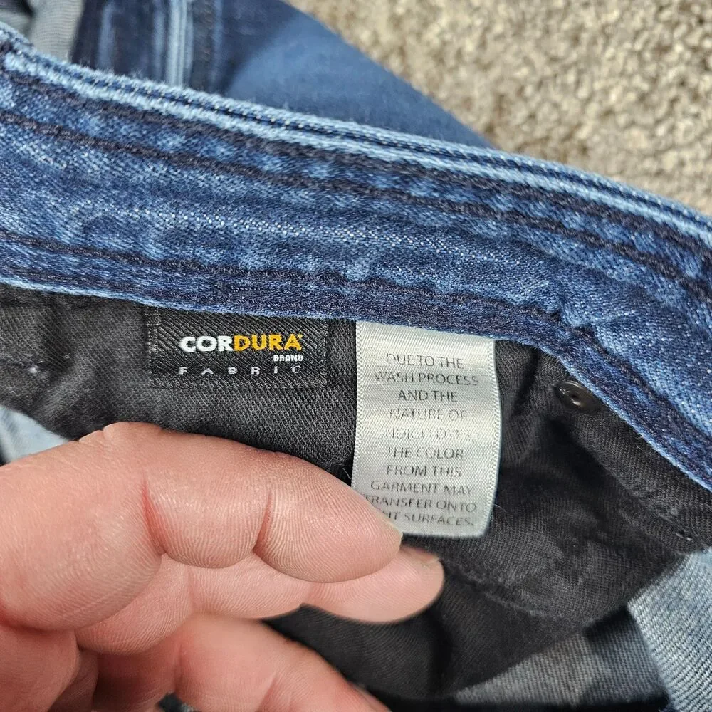 Duluth Alaskan Hardgear Jeans Mens 35x28 Cordura Stretch Cargo Utility Workwear